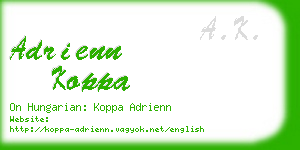 adrienn koppa business card